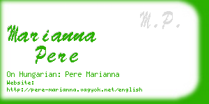 marianna pere business card